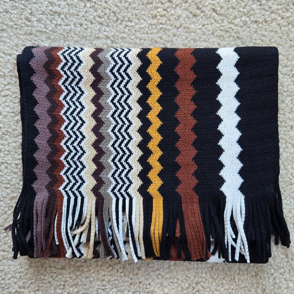 NWOT Missoni for Target Zig Zag Scarf Wool Blend - Picture 2 of 7